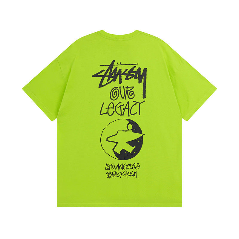 Stussy T-Shirts Casual Loose Couple T-Shirts