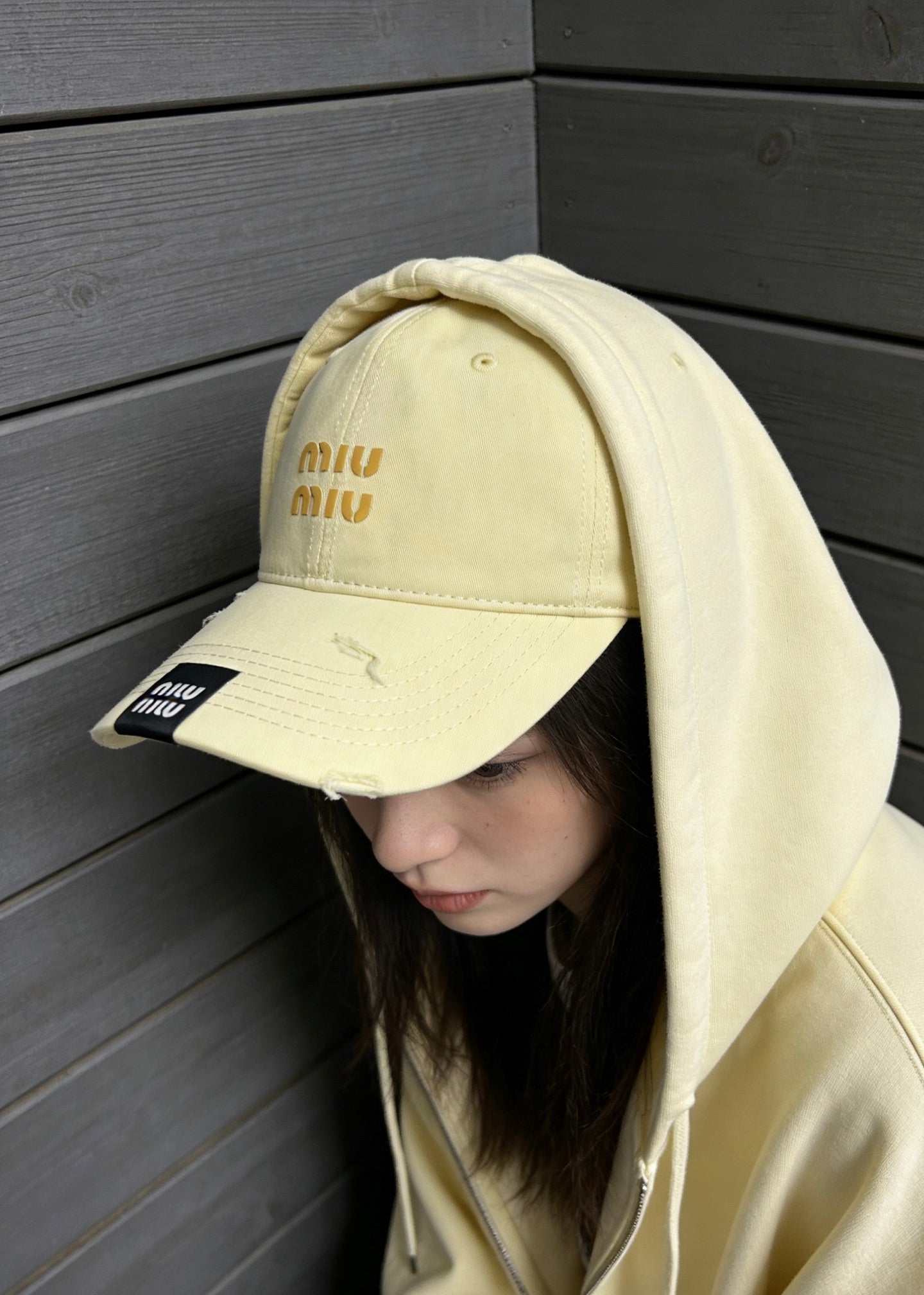 MiuMiu Washed Baseball Cap